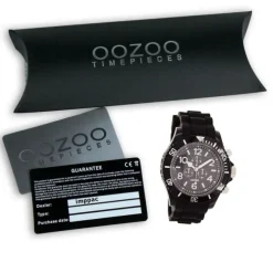 Oozoo Herren Armbanduhr Timepieces Analog Silikon schwarz UOC4839A