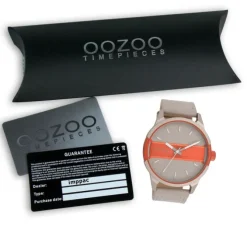 Oozoo Herren Armbanduhr Timepieces Analog Leder sand UOC11230