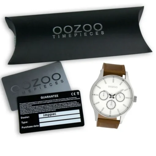 Oozoo Herren Armbanduhr Timepieces Analog Leder braun UOC10045