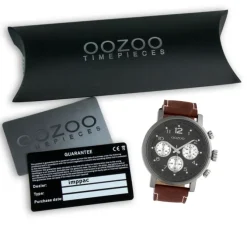 Oozoo Herren Armbanduhr Timepieces Analog Textil braun UOC10061