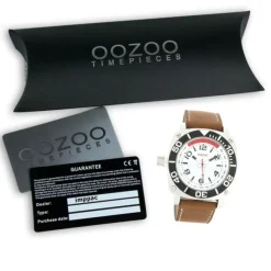 Oozoo Herren Armbanduhr Timepieces Analog Leder braun UOC2280A