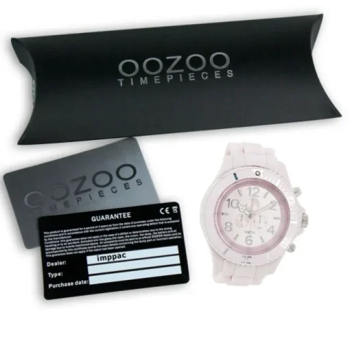 Oozoo Herren Armbanduhr Timepieces Analog Silikon rosa UOC4823A