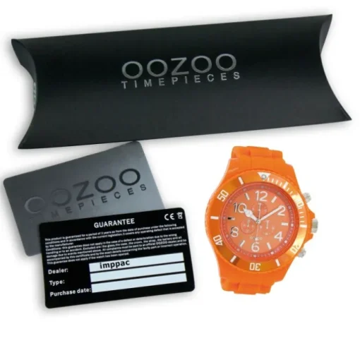 Oozoo Herren Armbanduhr Timepieces Analog Silikon orange UOC4826A