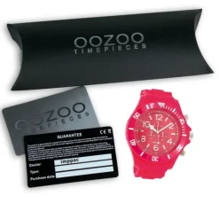 Oozoo Herren Armbanduhr Timepieces Analog Silikon pink UOC4827A