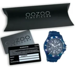 Oozoo Herren Armbanduhr Timepieces Analog Silikon dunkelblau UOC4828A