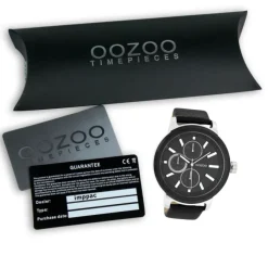 Oozoo Herren Armbanduhr Timepieces Analog Leder schwarz UOC6069A