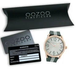 Oozoo Herren Armbanduhr Timepieces Analog Leder grün UOC7052A