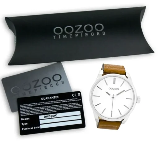 Oozoo Herren Armbanduhr Timepieces Analog Leder braun UOC7070A