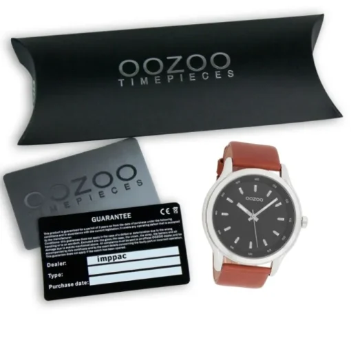 Oozoo Herren Armbanduhr Timepieces Analog Leder braun UOC7431A