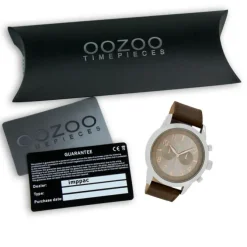 Oozoo Herren Armbanduhr Timepieces C6885 Quarzwerk Leder braun UOC6885
