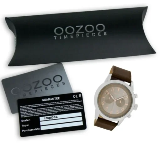 Oozoo Herren Armbanduhr Timepieces C6885 Quarzwerk Leder braun UOC6885