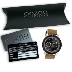 Oozoo Herren Armbanduhr Timepieces C10801 Analog Leder braun UOC10801