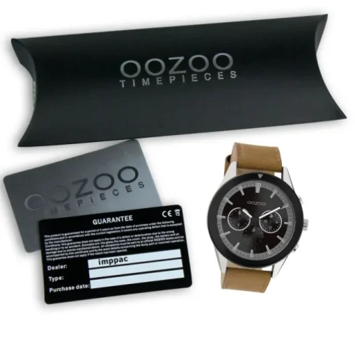 Oozoo Herren Armbanduhr Timepieces C10801 Analog Leder braun UOC10801