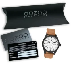 Oozoo Herren Armbanduhr Timepieces C11005 Analog Leder orange UOC11005