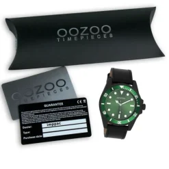 Oozoo Herren Armbanduhr Timepieces Analog Leder schwarz UOC11117