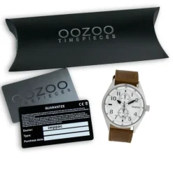 Oozoo Herren Armbanduhr Timepieces Analog Leder braun UOC10025
