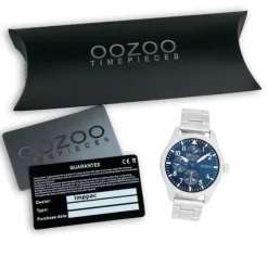 Oozoo Herren Armbanduhr Timepieces Analog Metallband silber UOC11505