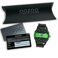 Oozoo Herren Armbanduhr Timepieces Analog Leder schwarz UOC11234