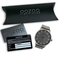 Oozoo Herren Armbanduhr Timepieces C9440 Quarzwerk Leder grau UOC9440