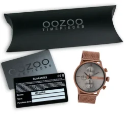 Oozoo Herren Armbanduhr Timepieces Analog Metall Mesh braun UOC11103