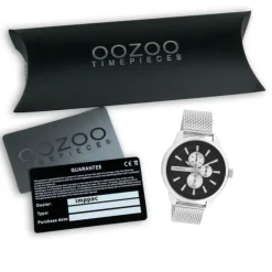 Oozoo Herren Armbanduhr Timepieces C11016 Analog Metall Mesh silber UOC11016