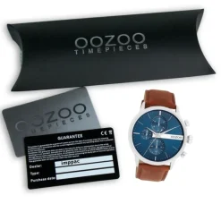 Oozoo Herren Armbanduhr Timepieces Analog Leder braun UOC11221