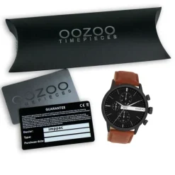 Oozoo Herren Armbanduhr Timepieces Analog Leder braun UOC11223