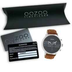 Oozoo Herren Armbanduhr Timepieces C10673 Analog Leder braun UOC10673