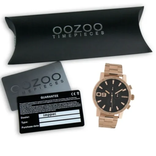 Oozoo Herren Armbanduhr Timepieces C10708 Analog Edelstahl roségold UOC10708