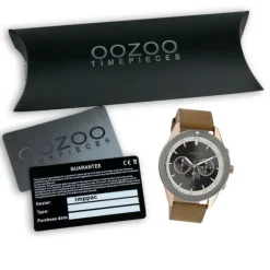 Oozoo Herren Armbanduhr Timepieces C10800 Analog Leder braun UOC10800