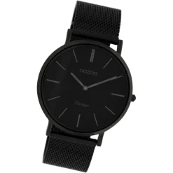 Oozoo Herren Armbanduhr Ultra Slim C9933 Quarz Stahl schwarz UOC9933