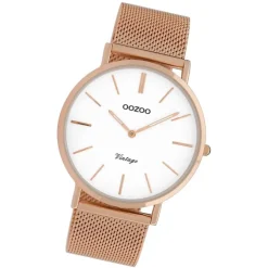 Oozoo Herren Armbanduhr Ultra Slim C9917 Quarz Stahl rosegold UOC9917