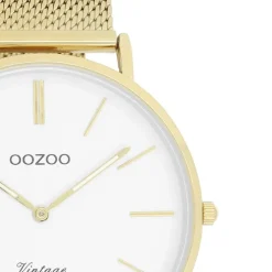 Oozoo Herren Armbanduhr Ultra Slim C9909 Quarz Stahl gold UOC9909
