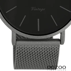 Oozoo Herren Armbanduhr Ultra Slim C9929 Quarz Edelstahl grau UOC9929