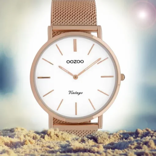 Oozoo Herren Armbanduhr Ultra Slim C9917 Quarz Stahl rosegold UOC9917