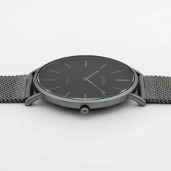 Oozoo Herren Armbanduhr Ultra Slim C9929 Quarz Edelstahl grau UOC9929