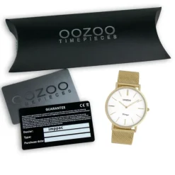 Oozoo Herren Armbanduhr Ultra Slim C9909 Quarz Stahl gold UOC9909