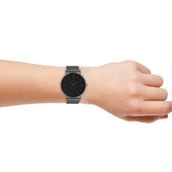 Oozoo Herren Armbanduhr Ultra Slim C9929 Quarz Edelstahl grau UOC9929