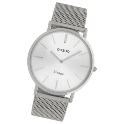 Oozoo Herren Armbanduhr Vintage Series C9905A Analog Edelstahl silber UOC9905A