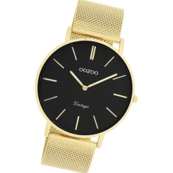 Oozoo Herren Armbanduhr Vintage Series C9912A Analog Edelstahl gold UOC9912A