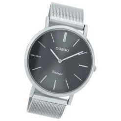 Oozoo Herren Armbanduhr Vintage Series C9937A Analog Edelstahl silber UOC9937A