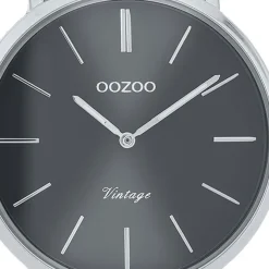 Oozoo Herren Armbanduhr Vintage Series C9936A Analog Edelstahl silber UOC9936A