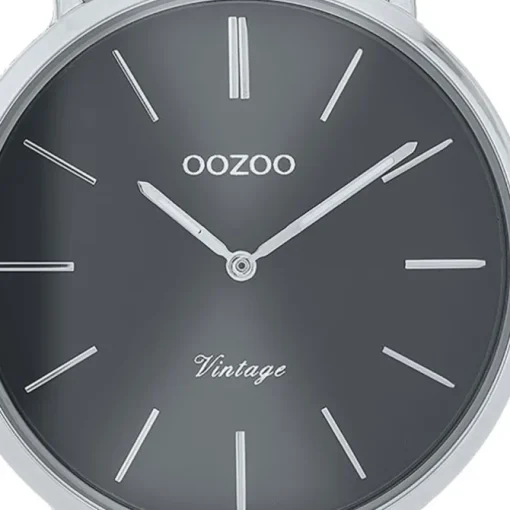Oozoo Herren Armbanduhr Vintage Series C9936A Analog Edelstahl silber UOC9936A