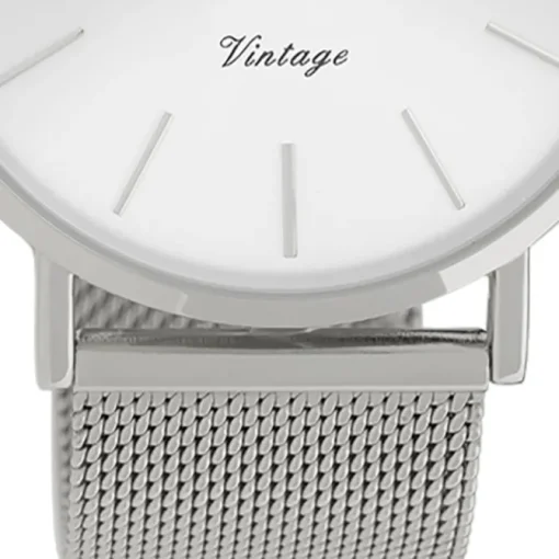 Oozoo Herren Armbanduhr Vintage Series C9904A Analog Edelstahl silber UOC9904A