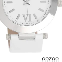 Oozoo Herren Armbanduhr Vintage Series Analog Leder weiß UOC5755A