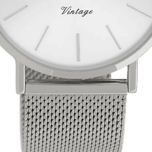 Oozoo Herren Armbanduhr Vintage Series C9905A Analog Edelstahl silber UOC9905A