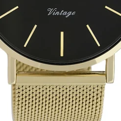 Oozoo Herren Armbanduhr Vintage Series C9912A Analog Edelstahl gold UOC9912A