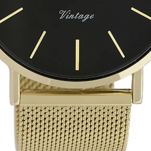 Oozoo Herren Armbanduhr Vintage Series C9912A Analog Edelstahl gold UOC9912A