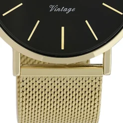 Oozoo Herren Armbanduhr Vintage Series C9913A Analog Edelstahl gold UOC9913A