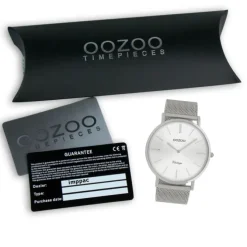 Oozoo Herren Armbanduhr Vintage Series C9904A Analog Edelstahl silber UOC9904A